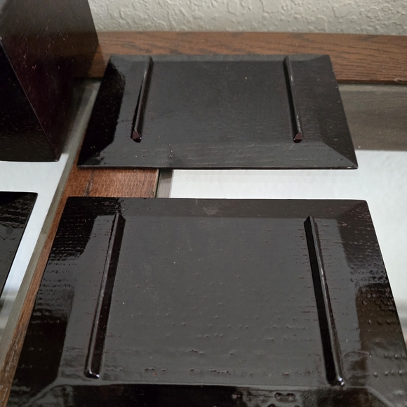 Vintage Lacquerware Japanese Sushi Plate Set - Picture 10 of 15